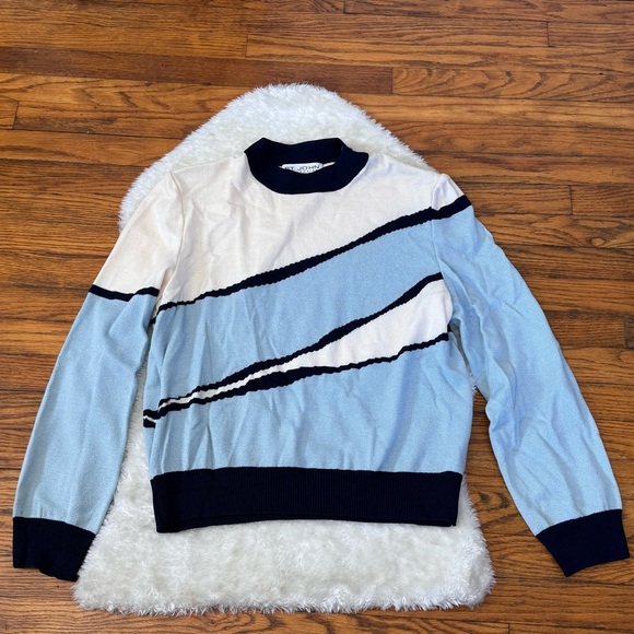 St. John Sweaters - St.John Collection Colorblock Vintage Luxury Knit Quiet Luxury Sweater Sz L